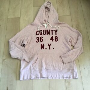 & Other Stories Blush Pink County Graphic Hoodie